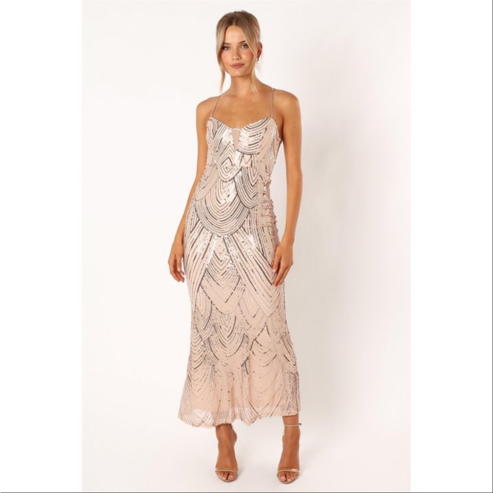 Petal & Pup Gold Dress